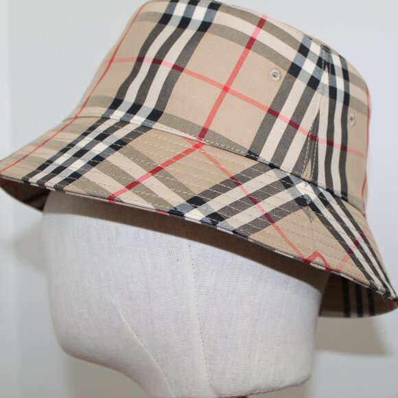 NWT Burberry Heavy Check Bucket Hat L main image 11